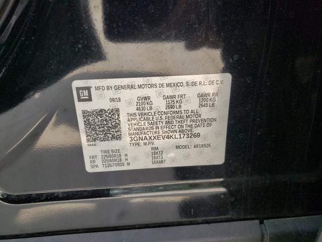 Photo 9 VIN: 3GNAXXEV4KL173269 - CHEVROLET EQUINOX PR 