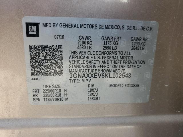 Photo 13 VIN: 3GNAXXEV6KL102543 - CHEVROLET EQUINOX PR 