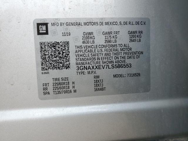 Photo 12 VIN: 3GNAXXEV7LS586553 - CHEVROLET EQUINOX PR 