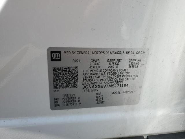 Photo 12 VIN: 3GNAXXEV7MS171184 - CHEVROLET EQUINOX 