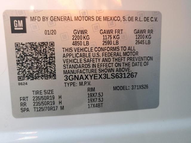 Photo 11 VIN: 3GNAXYEX3LS631267 - CHEVROLET EQUINOX PR 