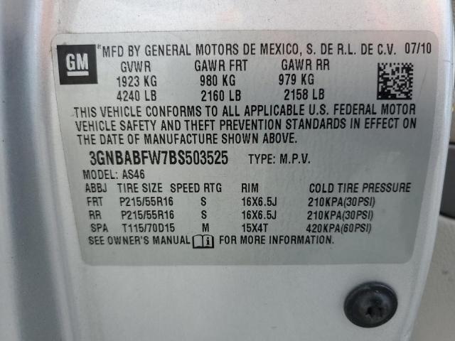 Photo 11 VIN: 3GNBABFW7BS503525 - CHEVROLET HHR LT 