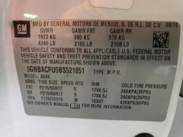 Photo 11 VIN: 3GNBACFU5BS521851 - CHEVROLET HHR 