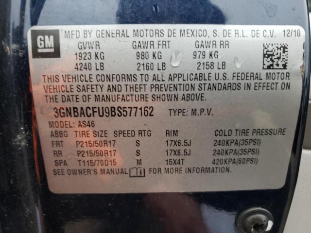 Photo 9 VIN: 3GNBACFU9BS577162 - CHEVROLET HHR LT 