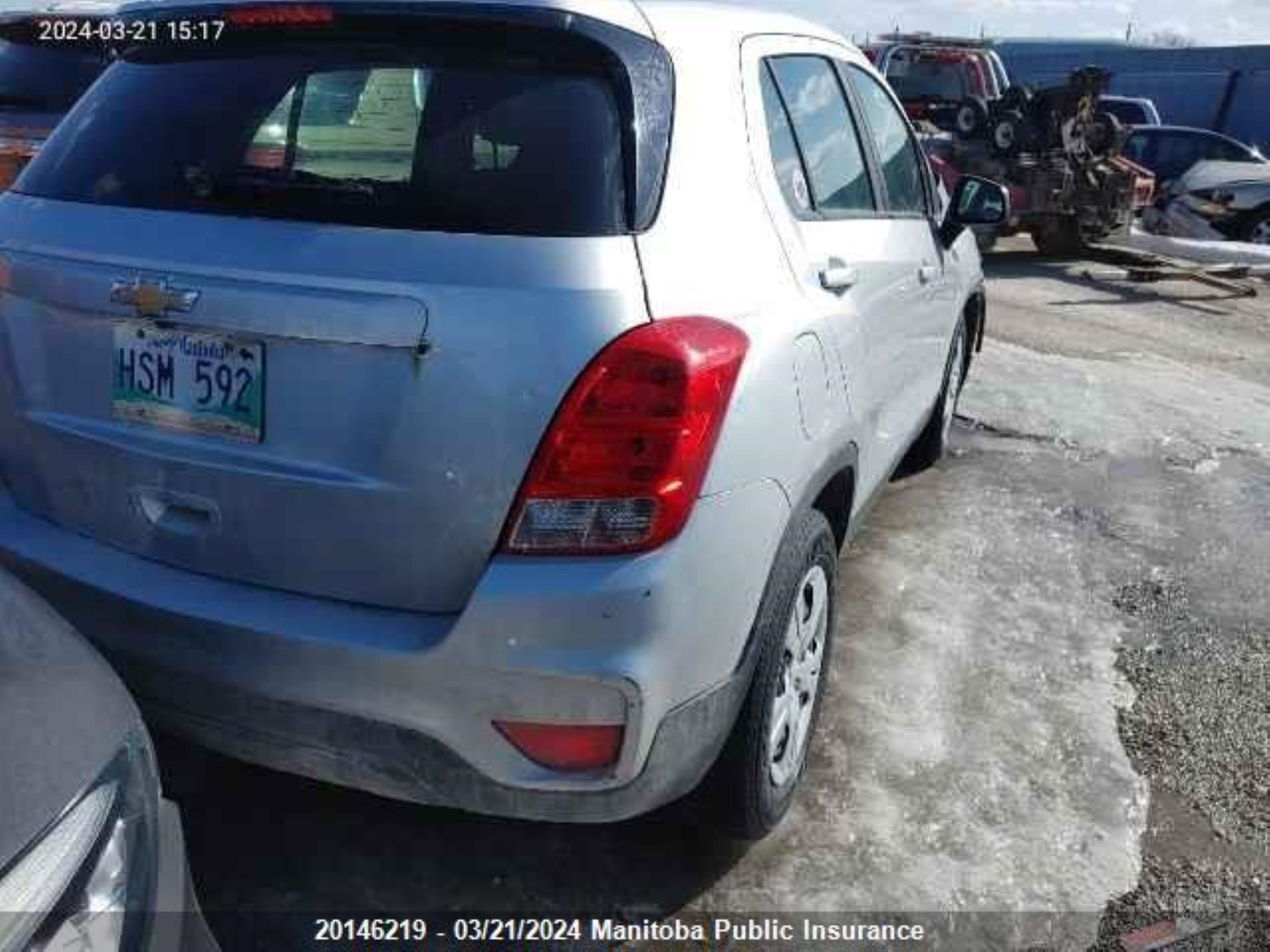 Photo 2 VIN: 3GNCJKSB0HL175018 - CHEVROLET TRAX 