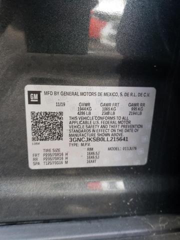 Photo 11 VIN: 3GNCJKSB0LL215641 - CHEVROLET TRAX 