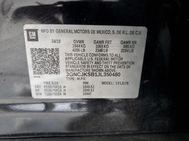 Photo 12 VIN: 3GNCJKSB1JL350480 - CHEVROLET TRAX LS 