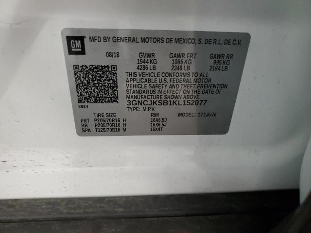 Photo 12 VIN: 3GNCJKSB1KL152077 - CHEVROLET TRAX LS 