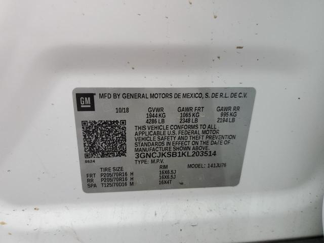 Photo 11 VIN: 3GNCJKSB1KL203514 - CHEVROLET TRAX LS 