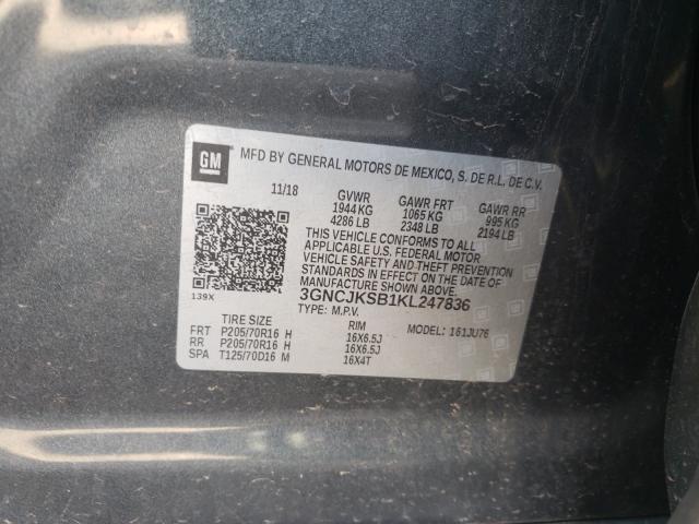 Photo 9 VIN: 3GNCJKSB1KL247836 - CHEVROLET TRAX 