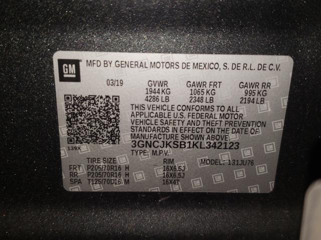 Photo 9 VIN: 3GNCJKSB1KL342123 - CHEVROLET TRAX LS 