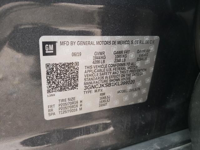 Photo 9 VIN: 3GNCJKSB1KL399020 - CHEVROLET TRAX LS 