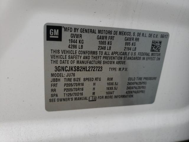 Photo 9 VIN: 3GNCJKSB2HL272723 - CHEVROLET TRAX LS 