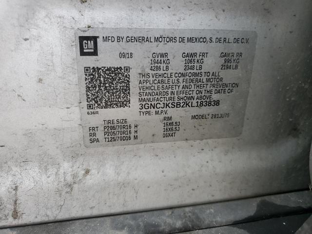 Photo 12 VIN: 3GNCJKSB2KL183838 - CHEVROLET TRAX LS 