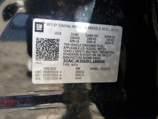 Photo 13 VIN: 3GNCJKSB2KL188666 - CHEVROLET TRAX LS 