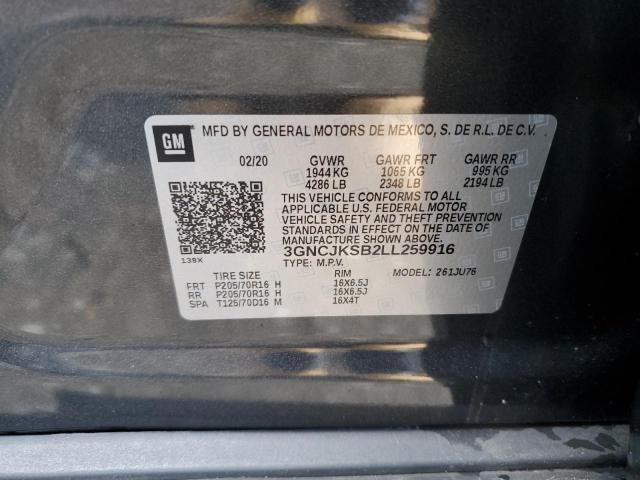 Photo 11 VIN: 3GNCJKSB2LL259916 - CHEVROLET TRAX 