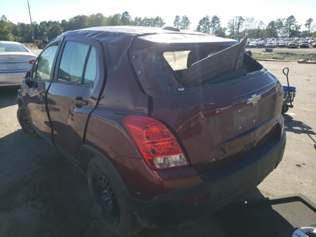 Photo 2 VIN: 3GNCJKSB3GL258358 - CHEVROLET TRAX LS 