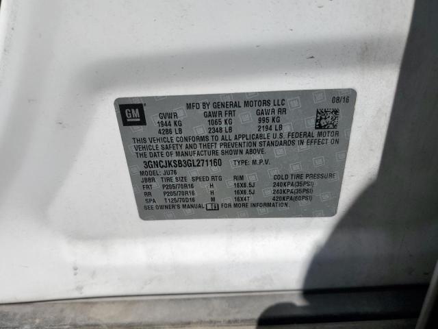 Photo 13 VIN: 3GNCJKSB3GL271160 - CHEVROLET TRAX LS 