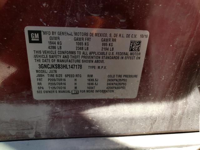 Photo 9 VIN: 3GNCJKSB3HL147178 - CHEVROLET TRAX LS 