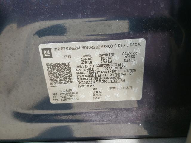 Photo 9 VIN: 3GNCJKSB3KL132154 - CHEVROLET TRAX LS 