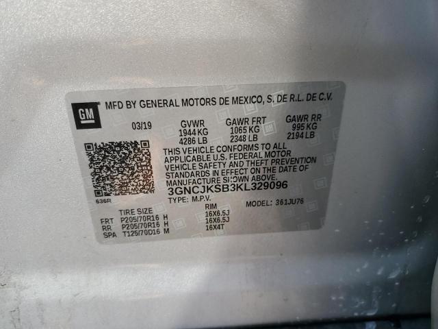 Photo 12 VIN: 3GNCJKSB3KL329096 - CHEVROLET TRAX 