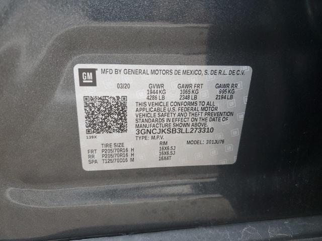 Photo 11 VIN: 3GNCJKSB3LL273310 - CHEVROLET TRAX LS 