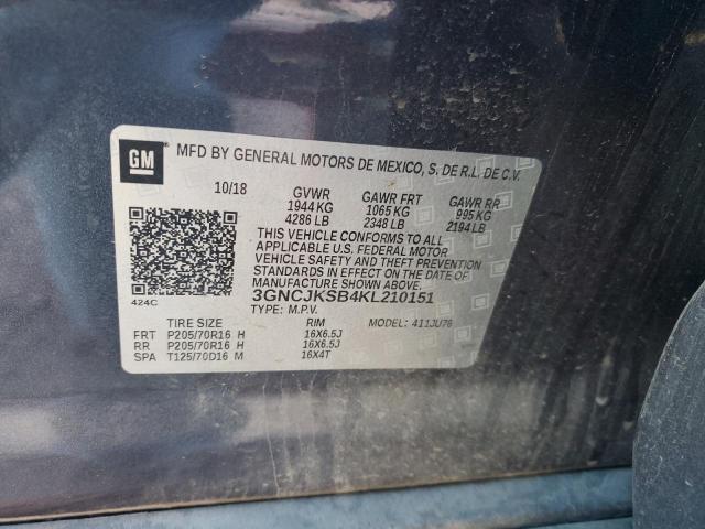 Photo 9 VIN: 3GNCJKSB4KL210151 - CHEVROLET TRAX LS 