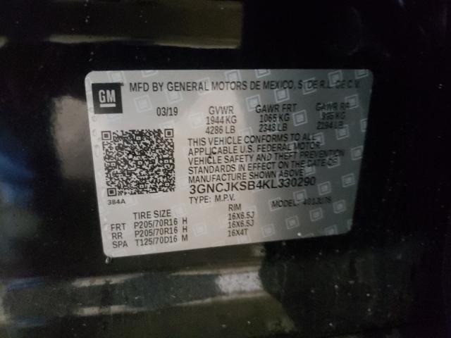 Photo 9 VIN: 3GNCJKSB4KL330290 - CHEVROLET TRAX LS 