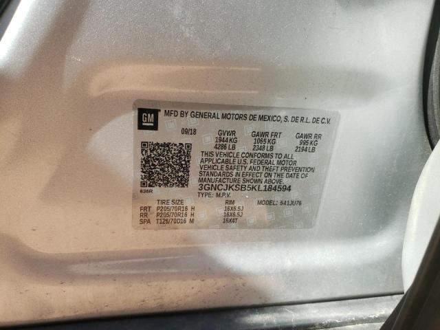 Photo 9 VIN: 3GNCJKSB5KL184594 - CHEVROLET TRAX LS 