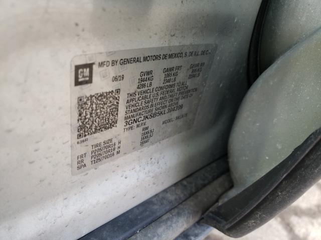 Photo 9 VIN: 3GNCJKSB5KL394399 - CHEVROLET TRAX LS 