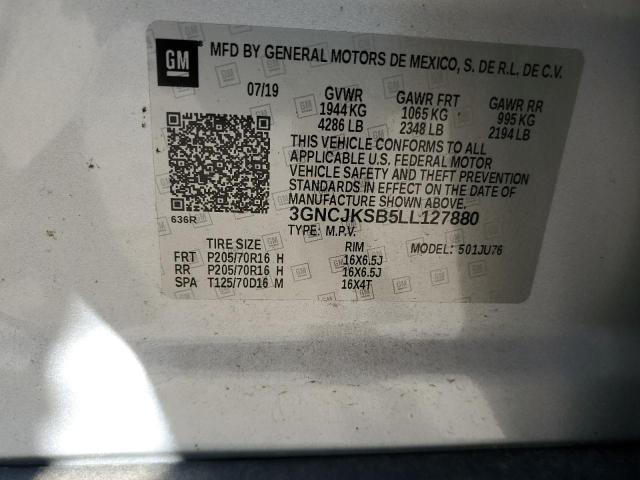 Photo 12 VIN: 3GNCJKSB5LL127880 - CHEVROLET TRAX 