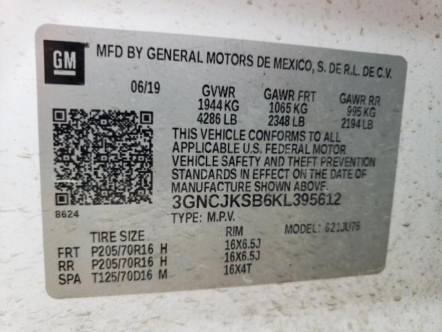 Photo 11 VIN: 3GNCJKSB6KL395612 - CHEVROLET TRAX LS 