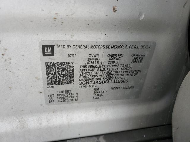 Photo 12 VIN: 3GNCJKSB6LL118685 - CHEVROLET TRAX LS 