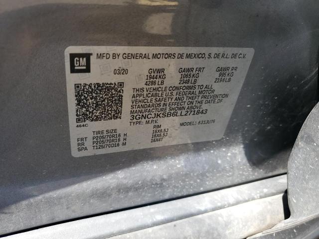 Photo 12 VIN: 3GNCJKSB6LL271843 - CHEVROLET TRAX LS 