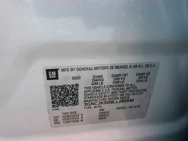 Photo 9 VIN: 3GNCJKSB6LL280946 - CHEVROLET TRAX LS 