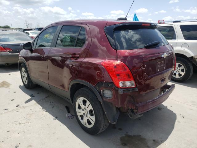 Photo 2 VIN: 3GNCJKSB7GL237206 - CHEVROLET TRAX LS 