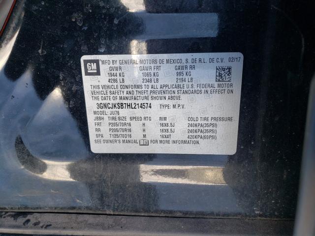 Photo 9 VIN: 3GNCJKSB7HL214574 - CHEVROLET TRAX LS 