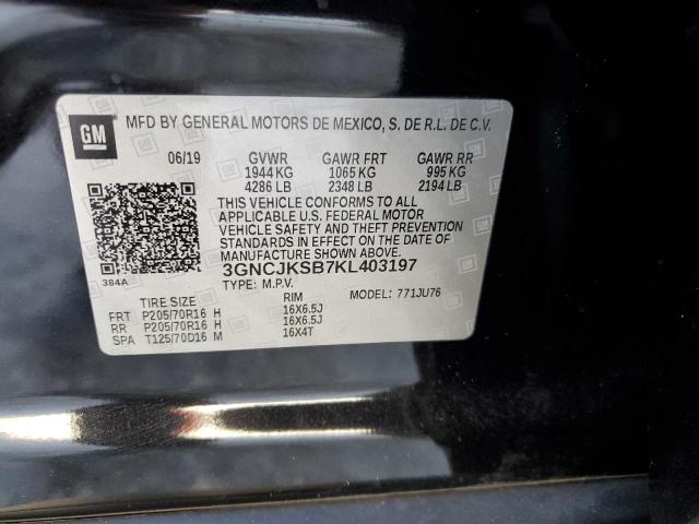 Photo 11 VIN: 3GNCJKSB7KL403197 - CHEVROLET TRAX LS 