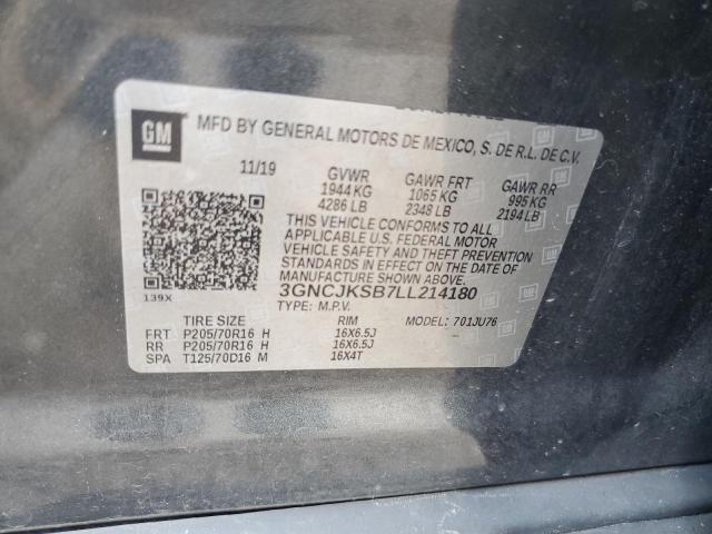 Photo 11 VIN: 3GNCJKSB7LL214180 - CHEVROLET TRAX LS 