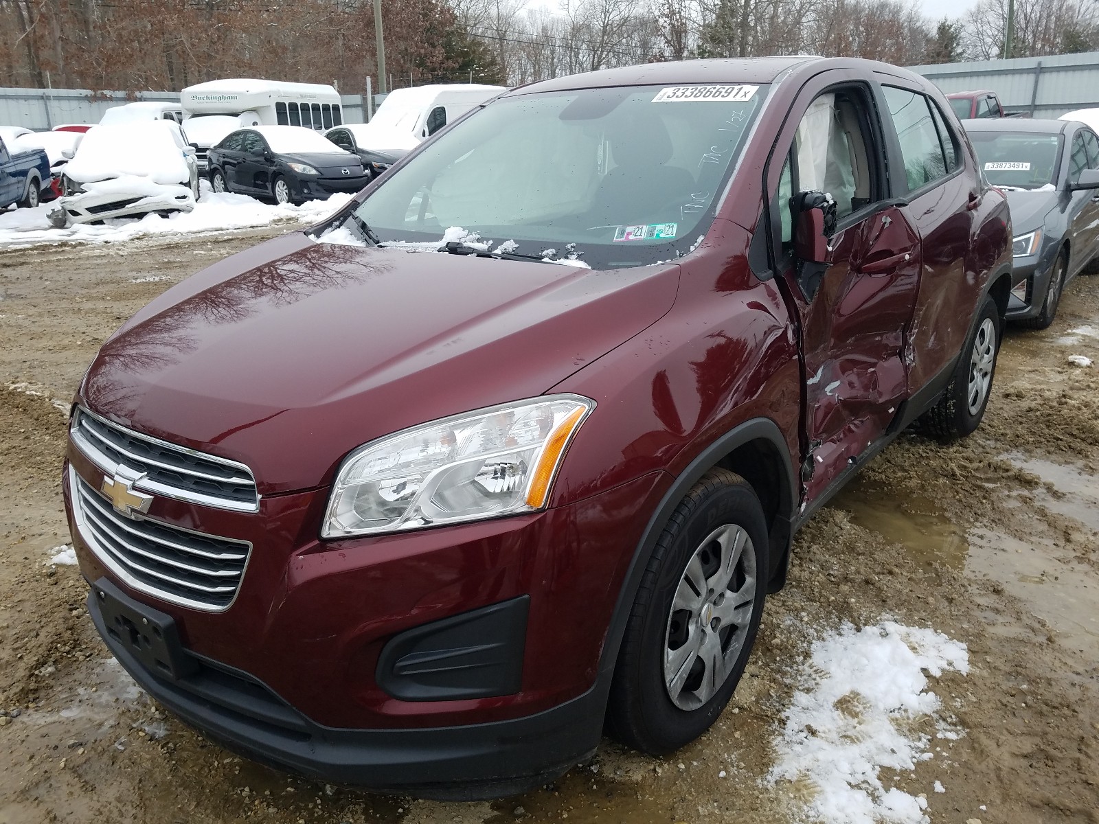 Photo 1 VIN: 3GNCJKSB8GL222262 - CHEVROLET TRAX LS 