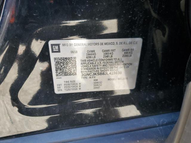 Photo 12 VIN: 3GNCJKSB8JL415938 - CHEVROLET TRAX LS 