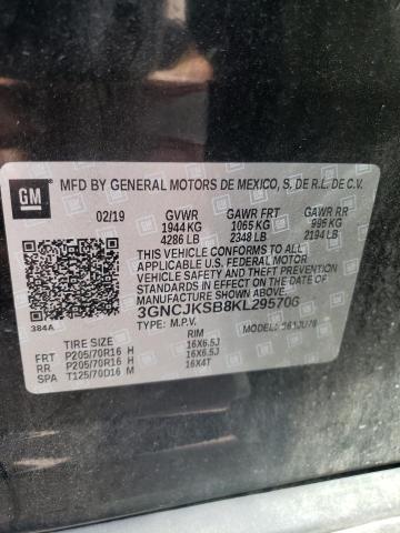 Photo 9 VIN: 3GNCJKSB8KL295706 - CHEVROLET TRAX LS 