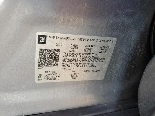 Photo 12 VIN: 3GNCJKSB8LL135049 - CHEVROLET TRAX LS 