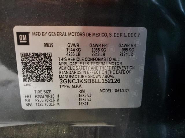 Photo 11 VIN: 3GNCJKSB8LL152126 - CHEVROLET TRAX LS 