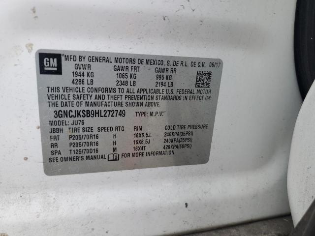 Photo 11 VIN: 3GNCJKSB9HL272749 - CHEVROLET TRAX 