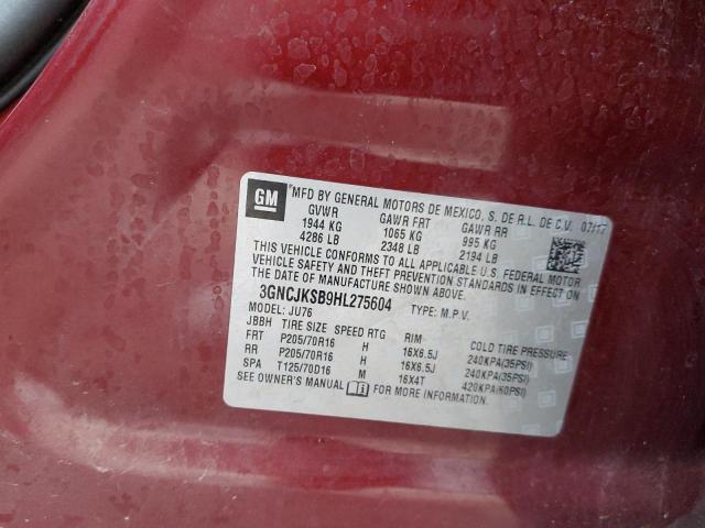 Photo 12 VIN: 3GNCJKSB9HL275604 - CHEVROLET TRAX 