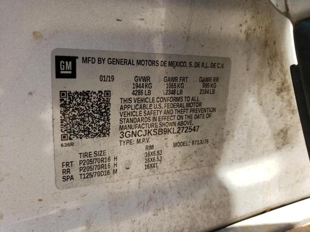 Photo 11 VIN: 3GNCJKSB9KL272547 - CHEVROLET TRAX LS 