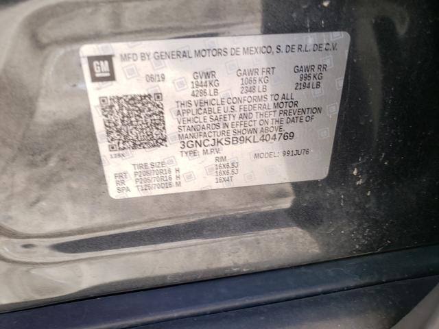 Photo 9 VIN: 3GNCJKSB9KL404769 - CHEVROLET TRAX LS 