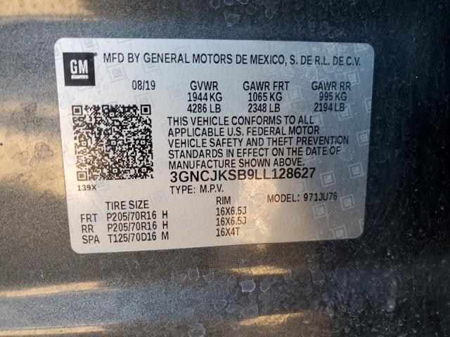 Photo 12 VIN: 3GNCJKSB9LL128627 - CHEVROLET TRAX LS 