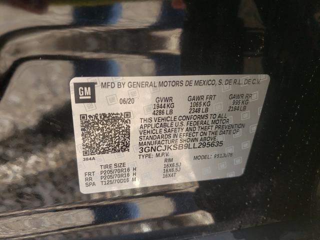 Photo 9 VIN: 3GNCJKSB9LL295635 - CHEVROLET TRAX LS 